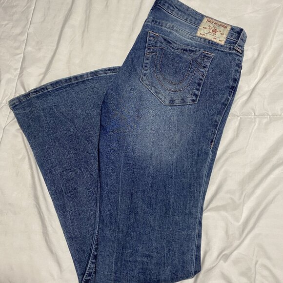 True Religion - Ultra Low Rise Bootcut Jeans - Picture 1 of 5